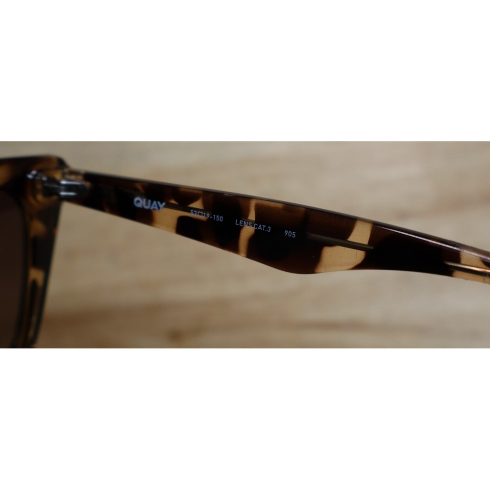 QUAY Tortoise Sunglasses 53 19-150 lens cat 3 905 - Picture 6 of 8